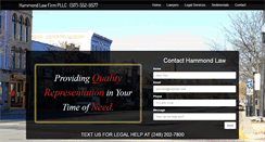 Desktop Screenshot of hammondlawfirmmi.com